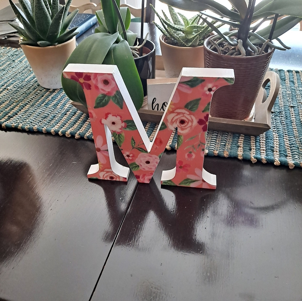 Decorative Wood Letter "M"